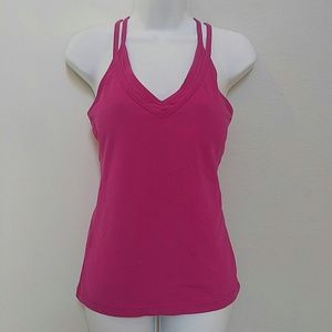 Kyodan pink strappy workout tank top. Size M